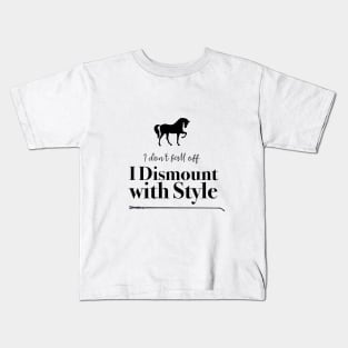 Horse Riding Kids T-Shirt